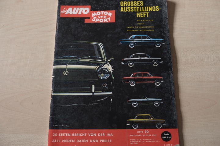 Deckblatt Auto Motor und Sport (20/1961)